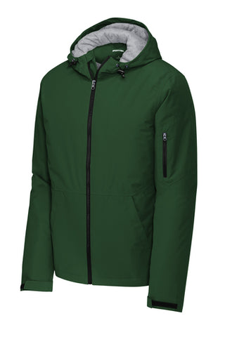 Branded Inventory - Sport Tek Water Proof Insulated Jacket - Forest Green
