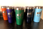 Powder Coated Tumbler - 20 oz