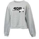 406 Club Lambs - Crop Fleece Crew - Womens - Grey