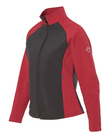 Branded Inventory - DriDuck Women's Contour Soft Shell Jacket - Red/Grey