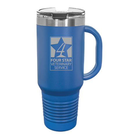 Four Star Vet Service - 40 oz Tumbler - Royal