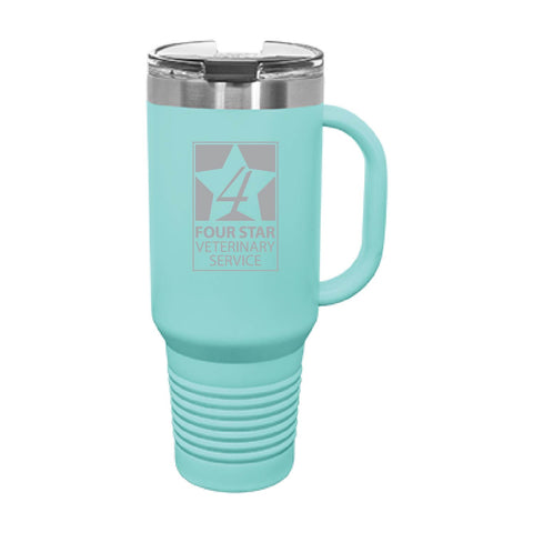 Four Star Vet Service - 40 oz Tumbler - Teal