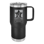 Four Star Vet Service - 20 oz Travel Mug - Black