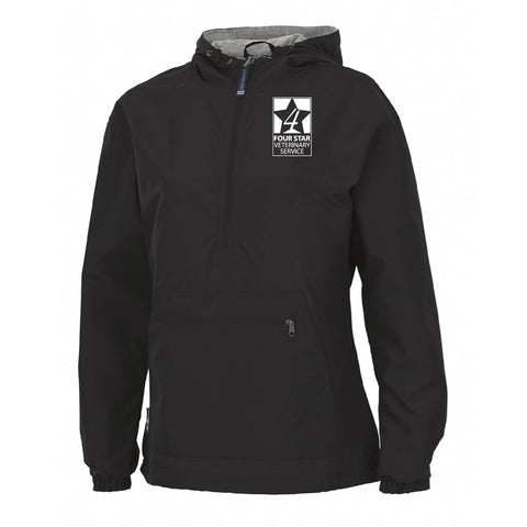 Four Star Vet Service - Womens Windbreaker - Black