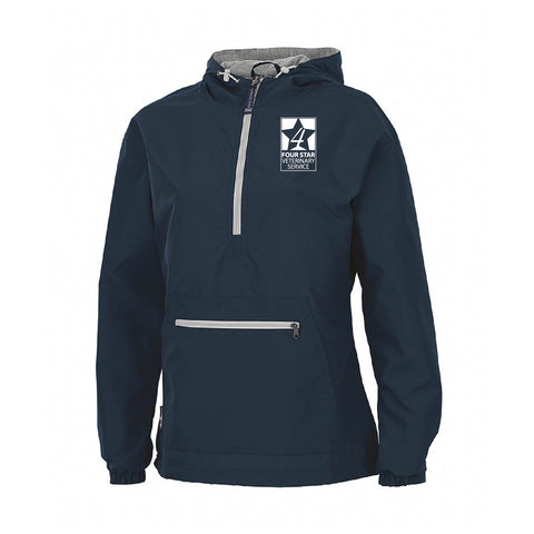 Four Star Vet Service - Womens Windbreaker - Navy