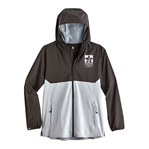 Four Star Vet Service - Womens Windbreaker - Jet/Platinum