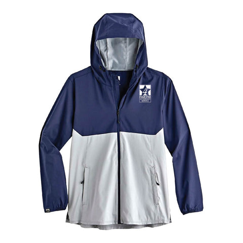 Four Star Vet Service - Womens Windbreaker - Navy/Platinum