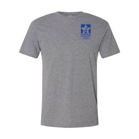 Four Star Vet Service - Adult Tshirt - Granite Heather