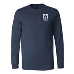 Four Star Vet Service - Adult Long Sleeve - Heather Navy