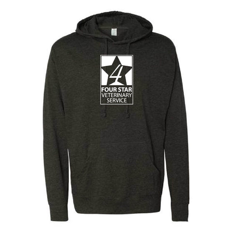 4 Star Vet - Adult Hooded Long Sleeve - Charcoal Heather