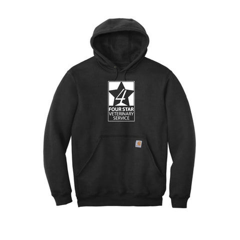 Four Star Vet Service - Adult Carhartt Hoodie - Black