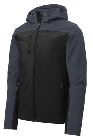 Branded Inventory - Port Authority Two-Tone Soft Shell Jacket - Black/Battleship Grey