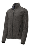 Branded Inventory - Sport-Tek PosiCharge Electric Heather Soft Shell Jacket - Grey/Black Electric