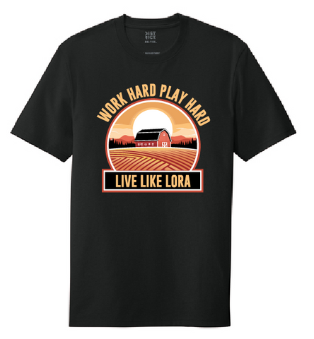 Live Like Lora - Re-Tee - Unisex - Black