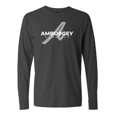 Amburgey Genetics - Garment Dyed Long Sleeve - Unisex - Pepper