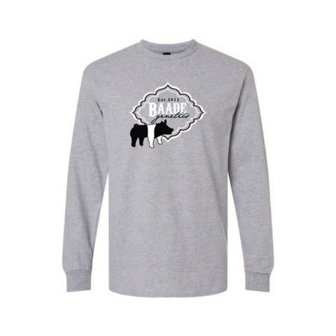 Baade Genetics 25 -  Cotton Long Sleeve - Unisex - Sport Grey