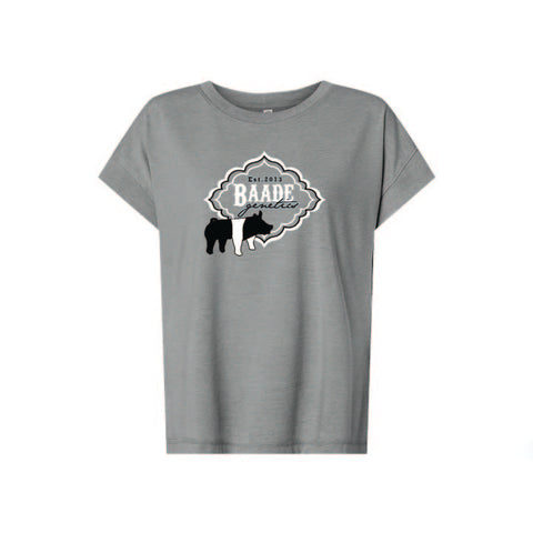 Baade Genetics 25 - Relaxed Vintage Tee - Womens - Washed Grey