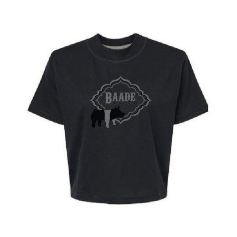 Baade Winter 25 - Boxy Tee - Womens - Blended Black