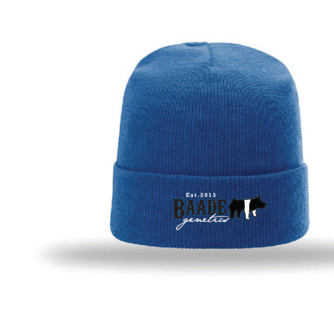 Baade Winter 25 - Solid Cuff Beanie - Neon Blue