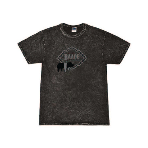 Baade Winter 25 - Mineral Wash Tee - Unisex - Mineral Black