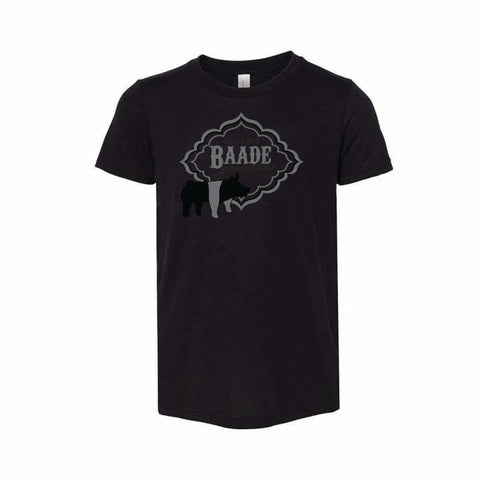 Baade Winter 25 - Triblend Tee - Youth - Charcoal Black Triblend