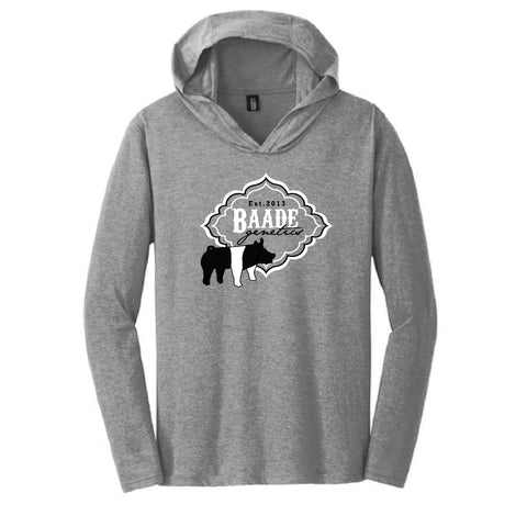 Baade Genetics 25 -  Long Sleeve Hooded Tee - Unisex - Grey Frost