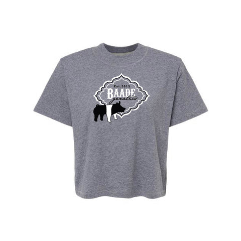 Baade Genetics 25 -  Boxy Tee - Womens - Granite Heather