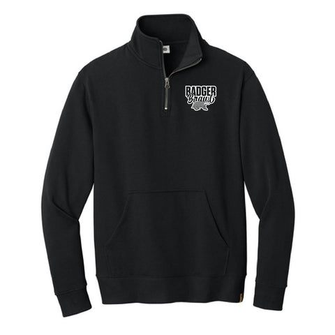 Badger Brawl 25 - Dye Fleece 1/4 Zip - Womens - Meteorite Black