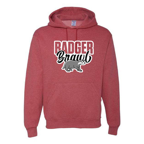 Badger Brawl 25 - Hooded Sweatshirt - Unisex - Vintage Heather Red