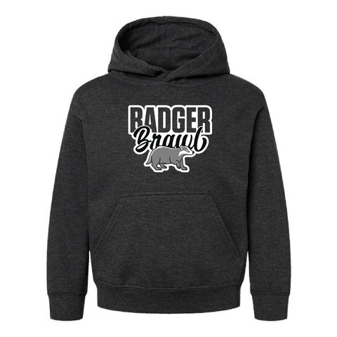 Badger Brawl 25 - Fleece Hoodie - Youth - Vintage Smoke