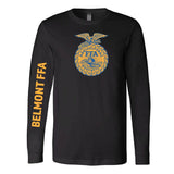 Belmont FFA - Last Name Option -  Long Sleeve Tee  - Unisex - Black