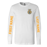 Belmont FFA - First/Last Name Option -  Long Sleeve Tee  - Unisex - White