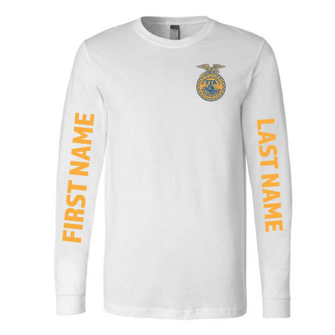Belmont FFA - First/Last Name Option -  Long Sleeve Tee  - Unisex - White