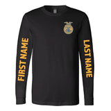 Belmont FFA - First/Last Name Option -  Long Sleeve Tee  - Unisex - Black