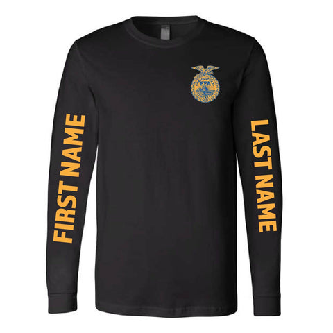 Belmont FFA - First/Last Name Option -  Long Sleeve Tee  - Unisex - Black