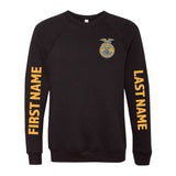 Belmont FFA - First and Last Name Option - Fleece Crewneck  - Unisex - Black