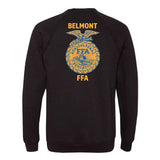 Belmont FFA - First and Last Name Option - Fleece Crewneck  - Unisex - Black