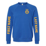 Belmont FFA - First and Last Name Option - Fleece Crewneck  - Unisex - True Royal