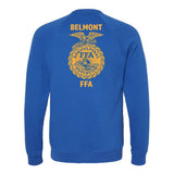 Belmont FFA - First and Last Name Option - Fleece Crewneck  - Unisex - True Royal