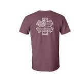Belmont EMS - SoftStyle Tee - Unisex - Maroon Heather