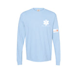 Belmont EMS - Long Sleeve Garment Dyed Tee - Unisex - Hydrangea