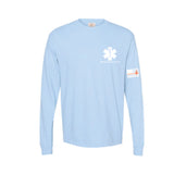 Belmont EMS - Long Sleeve Garment Dyed Tee - Unisex - Hydrangea