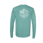 Belmont EMS - Long Sleeve Garment Dyed Tee - Unisex - Sea Foam
