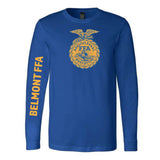Belmont FFA - Last Name Option -  Long Sleeve Tee  - Unisex - True Royal