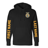 Belmont FFA - First/Last Name Option - Heavyweight Hoodie  - Unisex - Black