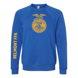 Belmont FFA - Last Name Option - Fleece Crewneck  - Unisex - True Royal