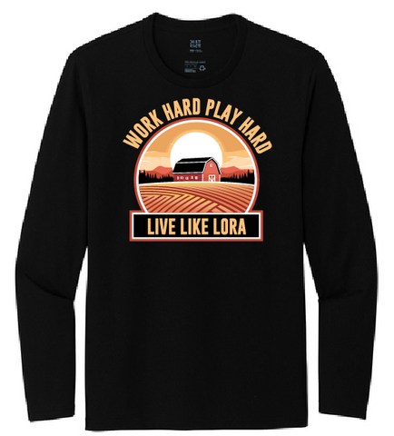 Live Like Lora - Re-Tee Long Sleeve - Black