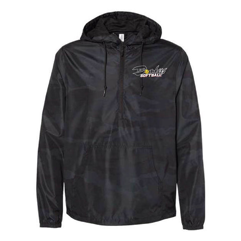 Bombers Softball  - Lightweight Windbreaker - Unisex - Black Camo