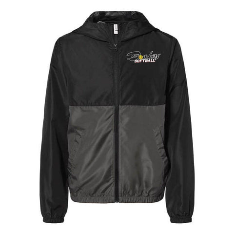 Bombers Softball  - Lightweight Windbreaker - Youth - Black/Graphite