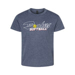 Bombers Softball  - SoftStyle Tee - Youth - Heather Navy